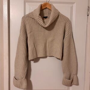 Dynamite Ribbed Cream Cowl Neck Sweater ✨2 FOR 25✨